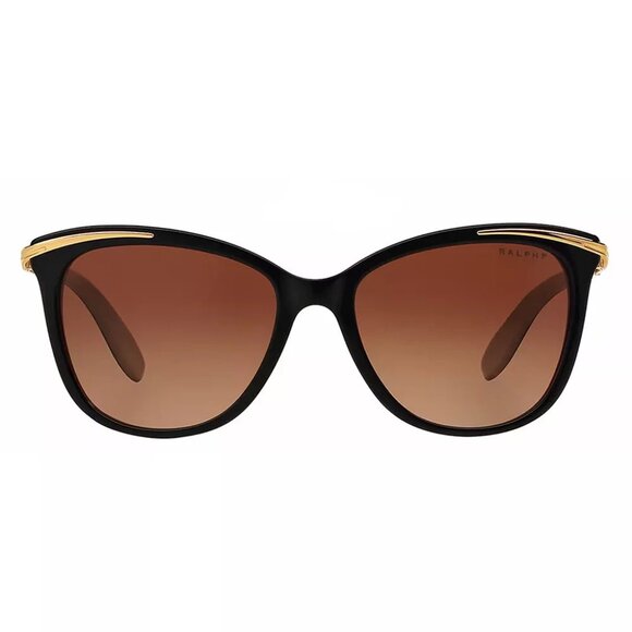 Ralph Lauren sunglasses 5203 1090T5 Black Plastic Sunglasses Brown Gradient - Picture 13 of 16